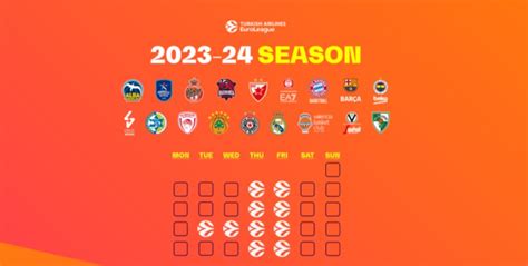 eurolygos tvarkaraštis 2023